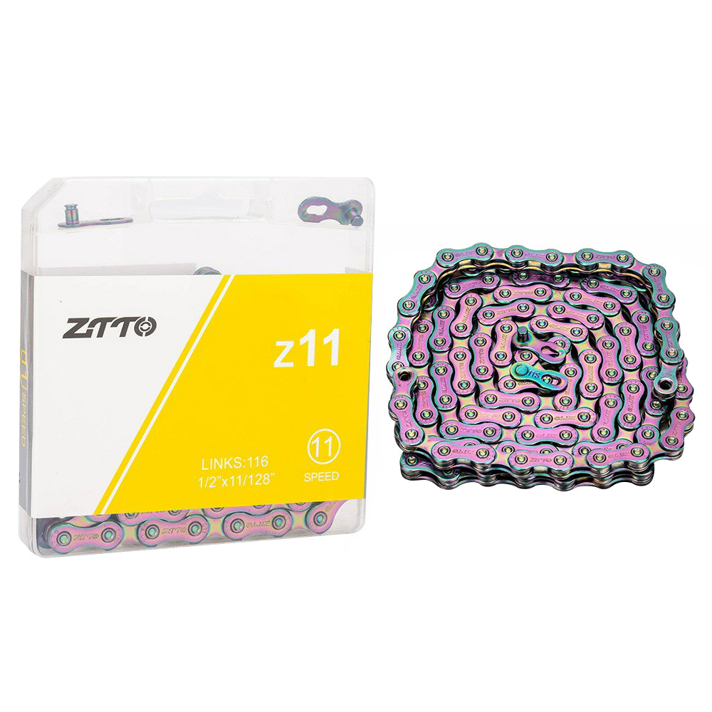 ZTTO Z11 Carbon Steel MTB Road Bike Chain 11-Speed 116 Links Bicycle Chain ZTTO Z11 Carbon Steel MTB Road Bike Chain 11-Speed 116 Links Bicycle Chain